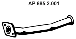 Tuyau d'échappement EBERSPÄCHER 685.2.001