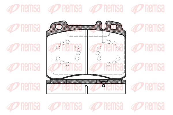 Kit de plaquettes de frein, frein à disque REMSA 0379.20