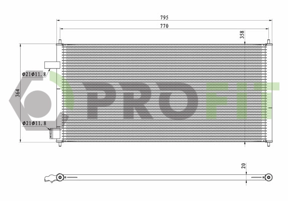 Condenseur, climatisation PROFIT 1770-0432