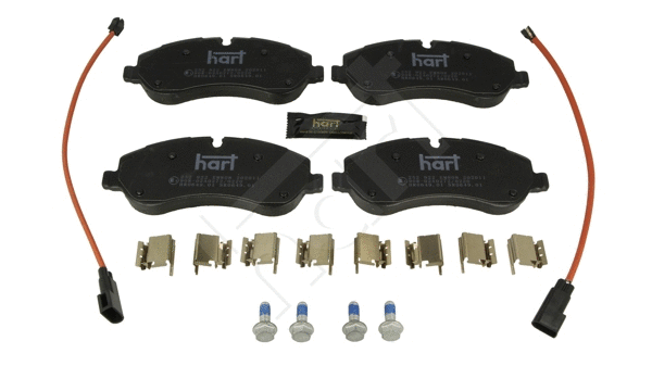 Kit de plaquettes de frein, frein à disque HART 252 922