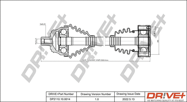Arbre de transmission Dr!ve+ DP2110.10.0014