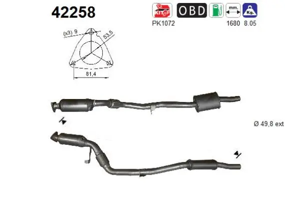 Catalyseur AS 42258