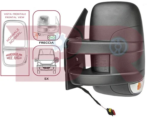 Rétroviseur extérieur, cabine BOTTO RICAMBI BRCA7608