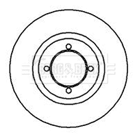 Disque de frein BORG & BECK BBD4906