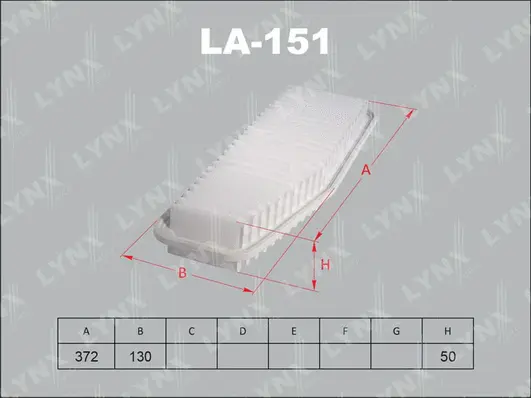Filtre à air LYNXAUTO LA-151
