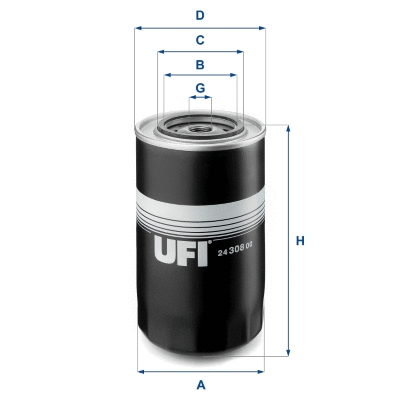 Filtre à carburant UFI 24.308.00