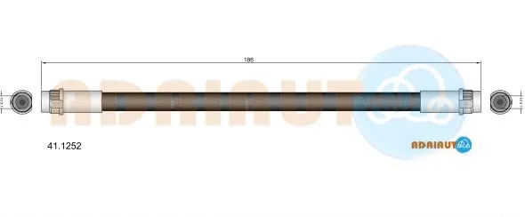 Flexible de frein ADRIAUTO 41.1252