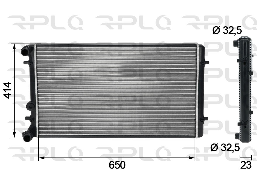 Radiateur, refroidissement du moteur RPL QUALITY APRAVW5007