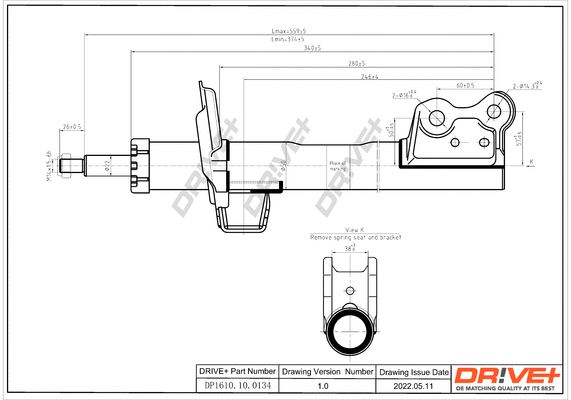 Amortisseur Dr!ve+ DP1610.10.0134