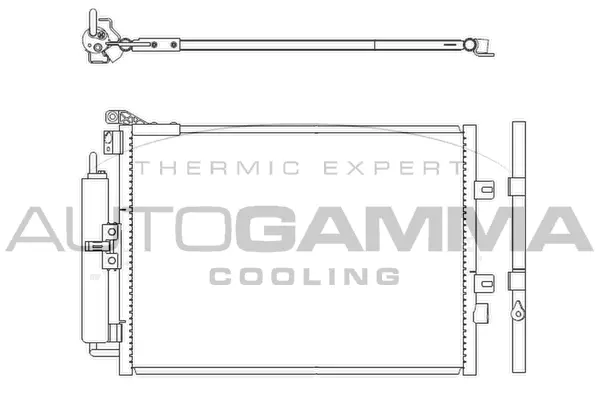 Condenseur, climatisation AUTOGAMMA 104916