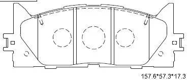 Kit de plaquettes de frein, frein à disque ASIMCO KD2765