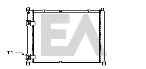 Radiateur, refroidissement du moteur EACLIMA 31R60043