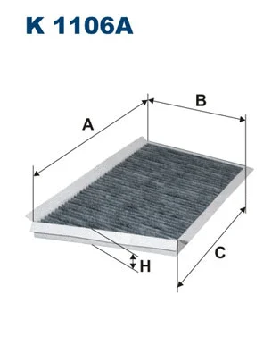 Filtre, air de l'habitacle FILTRON K 1106A