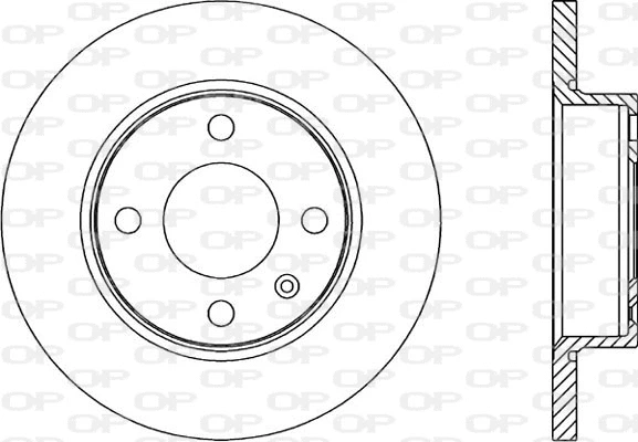 Disque de frein OPEN PARTS BDA1670.10