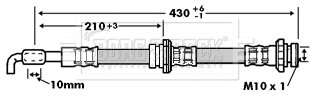 Flexible de frein BORG & BECK BBH6756