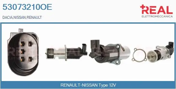 Vanne EGR REAL 53073210OE