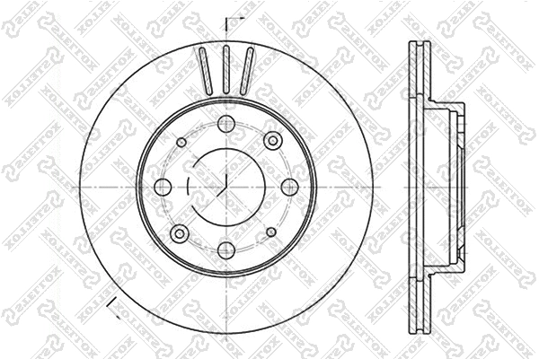 Disque de frein STELLOX 6020-2605V-SX