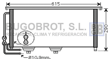 Condenseur, climatisation BUGOBROT 62-MC5007