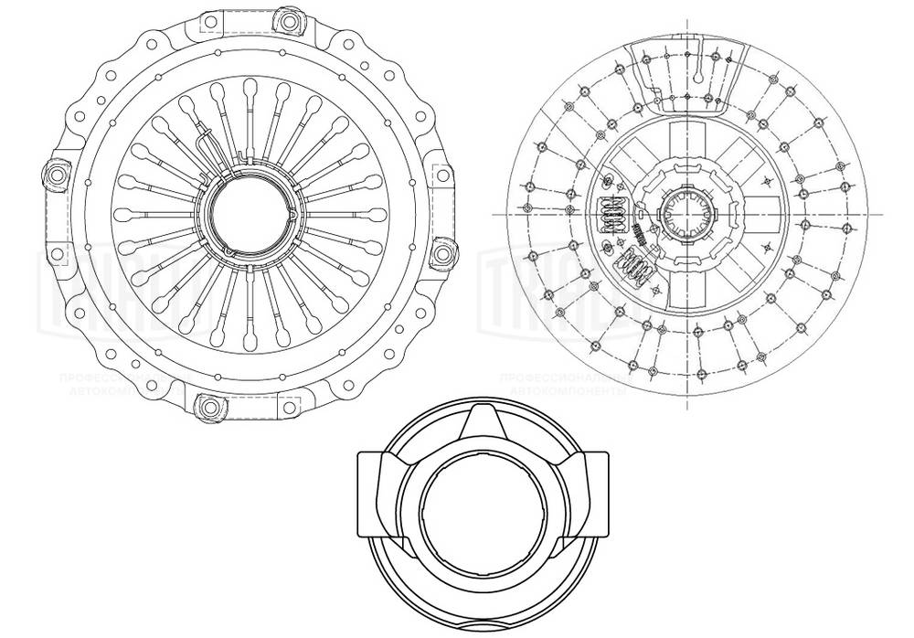 Kit d'embrayage TRIALLI FR 822