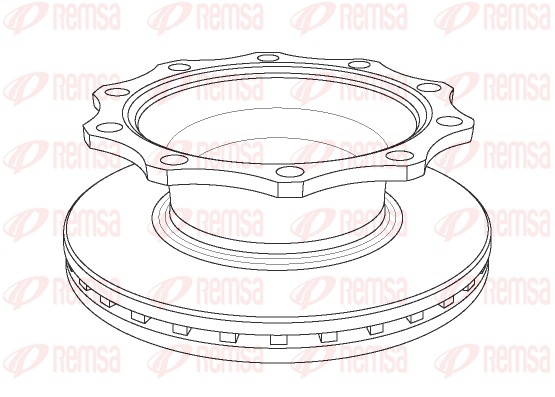 Disque de frein REMSA NCA1078.20