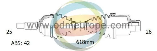 Arbre de transmission 4X4 ESTANFI EST-18-302181