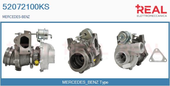 Turbocompresseur, suralimentation REAL 52072100KS