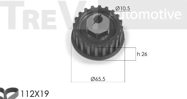 Kit de courroie crantée TREVI AUTOMOTIVE KD1264