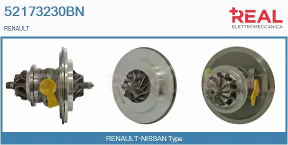 Groupe carter, turbocompresseur REAL 52173230BN