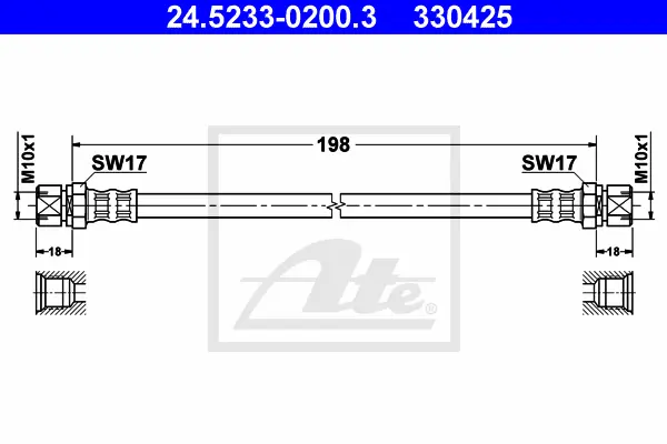 Flexible de frein ATE-APAC 24.5233-0200.3