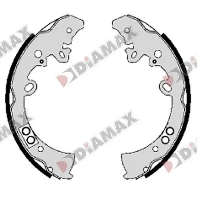 Jeu de mâchoires de frein DIAMAX N01401
