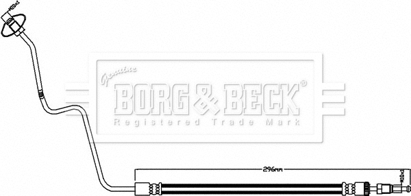 Flexible de frein BORG & BECK BBH8493
