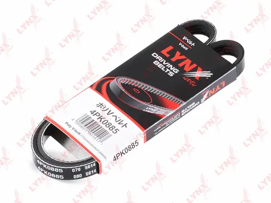 Courroie trapézoïdale à nervures LYNXAUTO 4PK0885