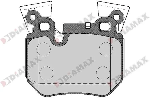 Kit de plaquettes de frein, frein à disque DIAMAX N09680