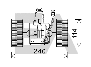 Moteur électrique, pulseur d'air habitacle EACLIMA 42A07012