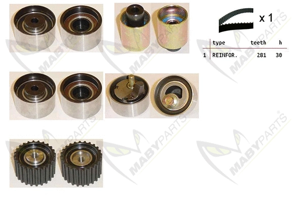 Kit de courroie crantée MABYPARTS OBK010326