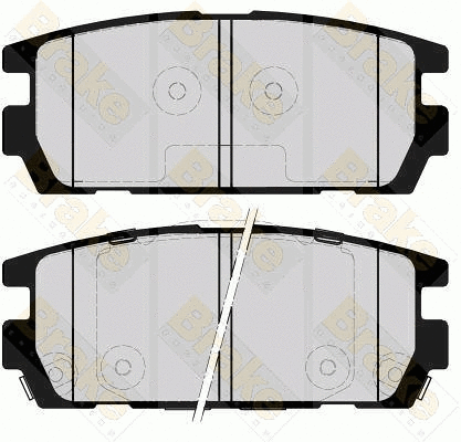 Kit de plaquettes de frein, frein à disque Brake ENGINEERING PA1659