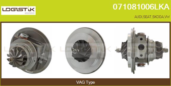 Groupe carter, turbocompresseur LGK 071081006LKA