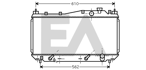 Radiateur, refroidissement du moteur EACLIMA 31R26038
