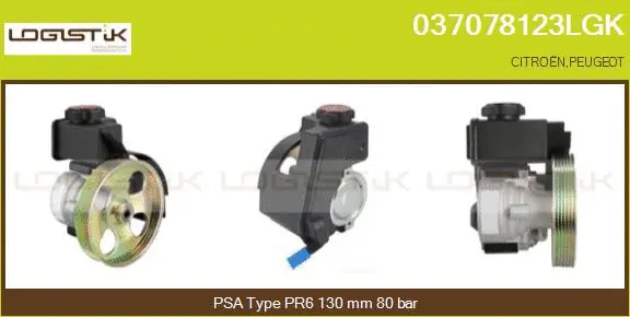 Pompe hydraulique, direction LGK 037078123LGK