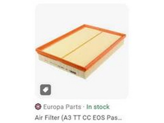 Filtre à air ZPY 1K0129620