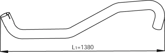 Tuyau d'échappement DINEX 53722