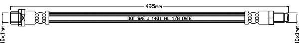 Flexible de frein JURATEK JBH1218