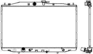 Radiateur, refroidissement du moteur SAKURA Automotive 3071-1011