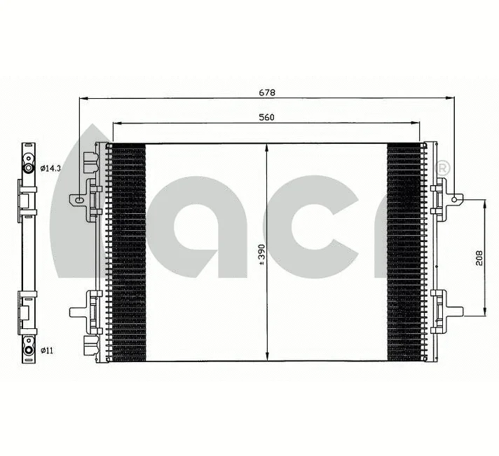 Condenseur, climatisation ACR 300645