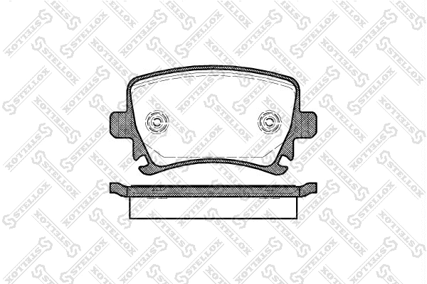 Kit de plaquettes de frein, frein à disque STELLOX 1042 000B-SX
