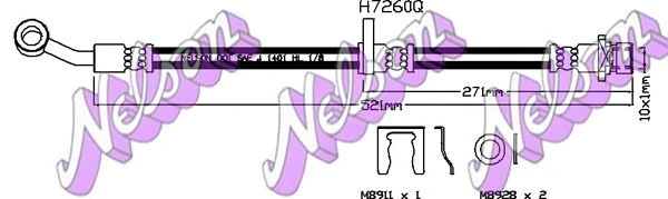 Flexible de frein KAWE H7260Q