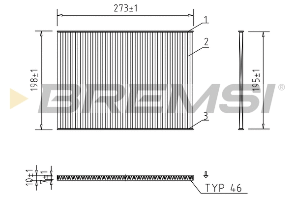 Filtre, air de l'habitacle BREMSI FC0944