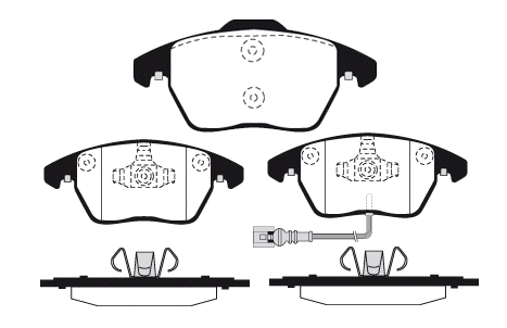 Kit de plaquettes de frein, frein à disque Technika 01819
