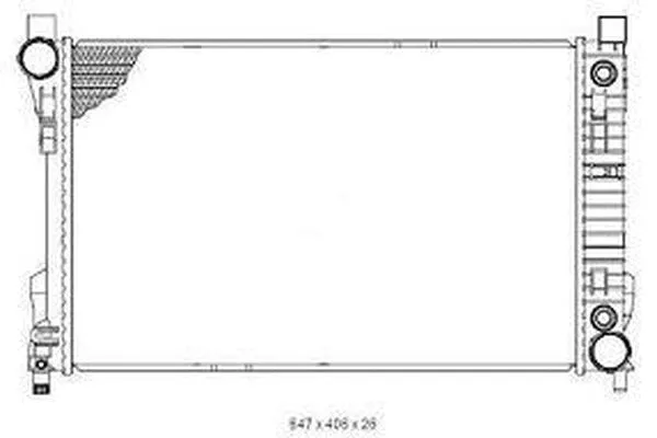 Radiateur, refroidissement du moteur ORDONEZ 2065081