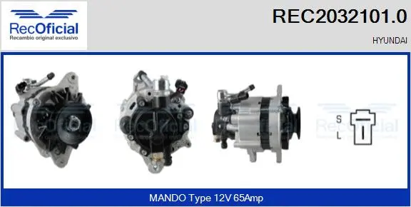 Alternateur RECOFICIAL REC2032101.0